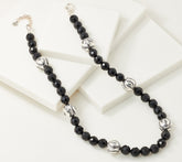 JAI Sterling Silver Gemstone Tiger Stripe Necklace, 18"